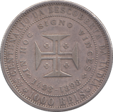 1898 SILVER 1000 REIS PORTUGAL