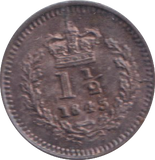 1843 THREE HALF PENCE ( AUNC )