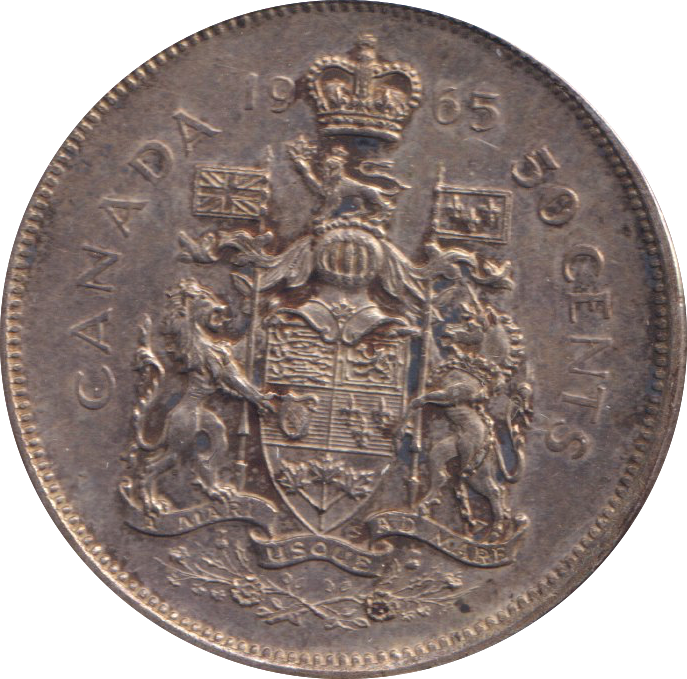 1965 SILVER 50 CENTS CANADA