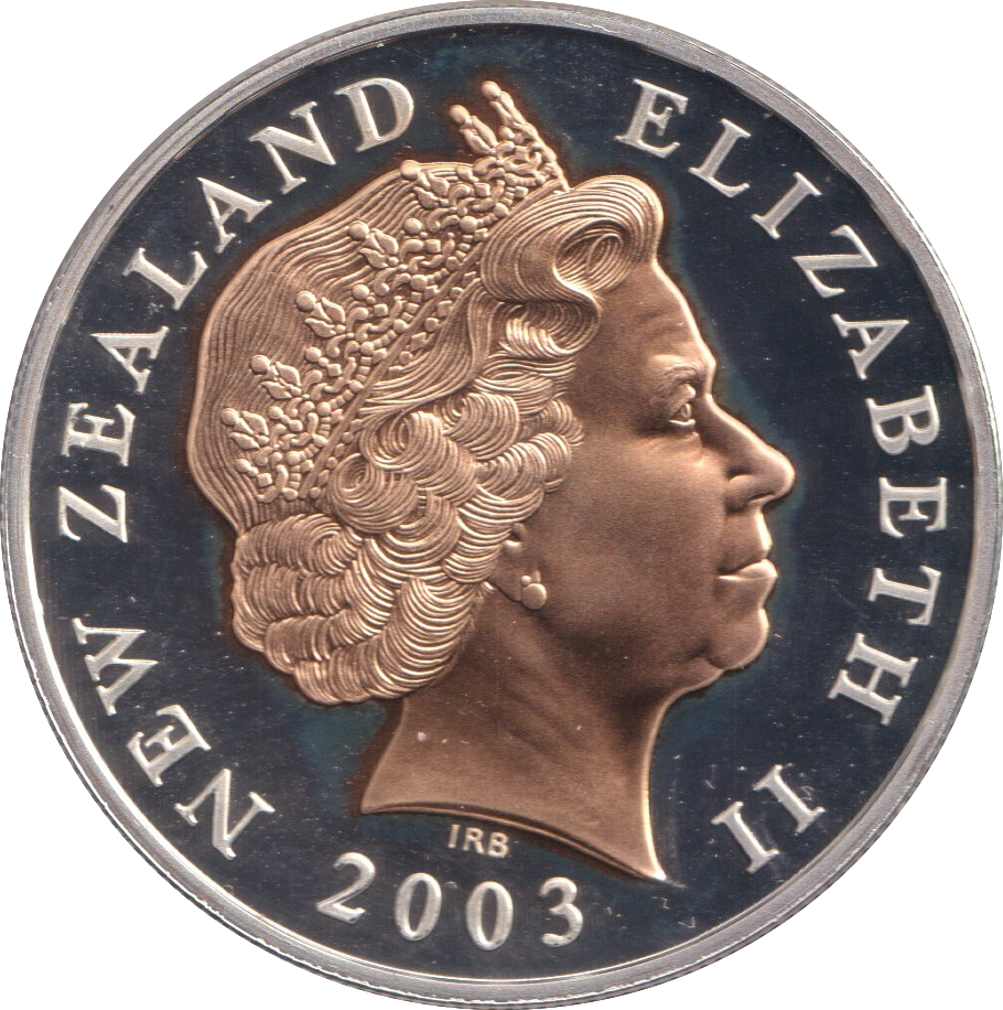 2003 SILVER PROOF FIVE DOLLAR NEW ZEALAND