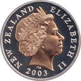 2003 SILVER PROOF FIVE DOLLAR NEW ZEALAND