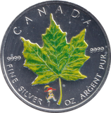 2009 1 OZ .999 FINE SILVER 5 DOLLARS CANADA