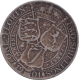 1901 TWO SHILLINGS ( FINE )