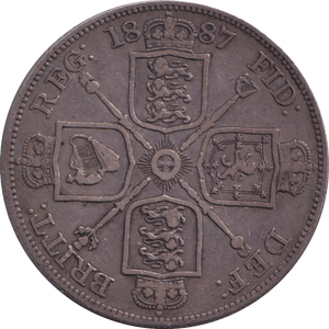 1887 DOUBLE FLORIN ( GF )