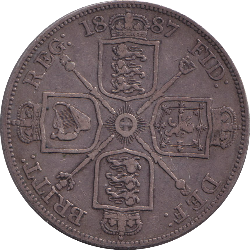 1887 DOUBLE FLORIN ( GF )
