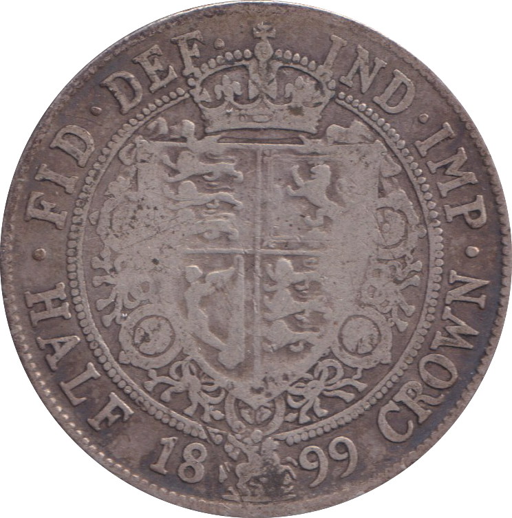 1899 HALFCROWN ( FINE )