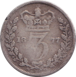 1877 THREEPENCE ( FINE )
