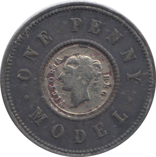 1844 1 MODEL PENNY TOY MONEY