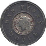 1844 1 MODEL PENNY TOY MONEY