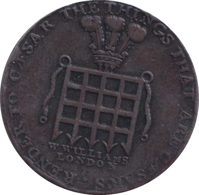 1795 WILLIAM OF LONDON HALFPENNY TOKEN