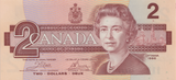 1986 TWO DOLLARS CANADA BANKNOTE REF-1780