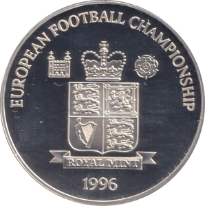 1996 SILVER PROOF THE OLDEST FOOTBALL CLUB IN THE WORLD EUROPEAN FOOTBALL CHAMPIONSHIP