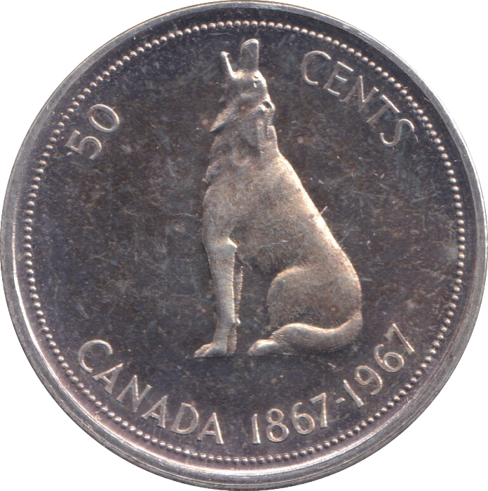 1967 SILVER 50 CENT CANADA