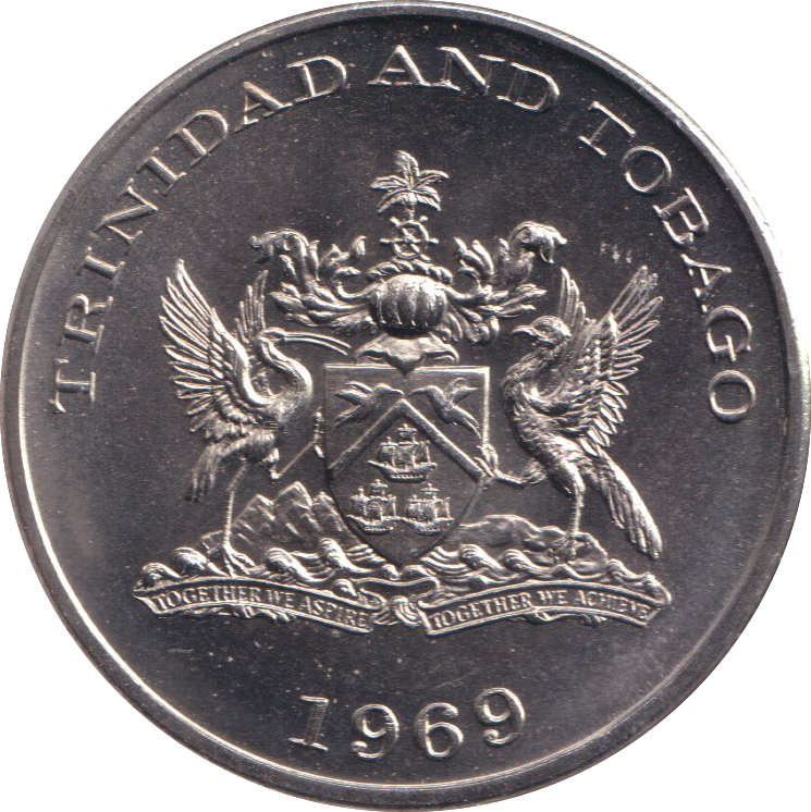 1969 ONE DOLLAR TRINIDAD AND TOBAGO