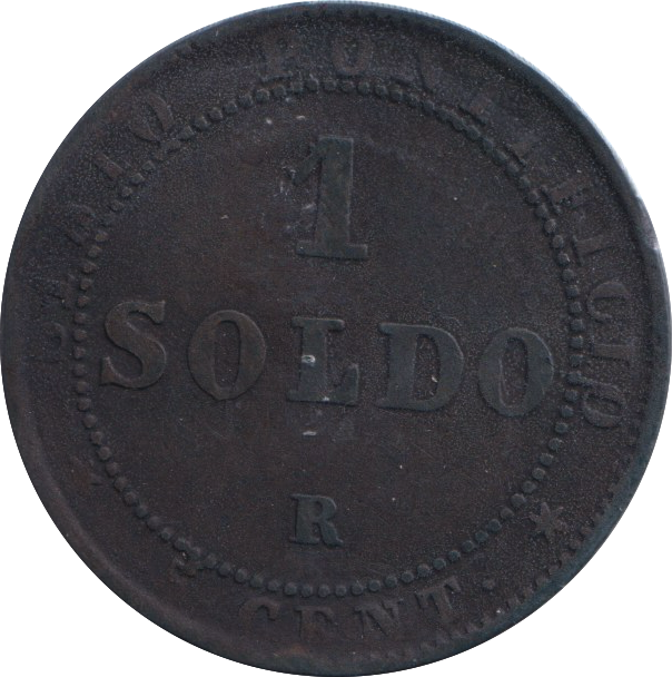 1867 ONE SOLDO VATICAN