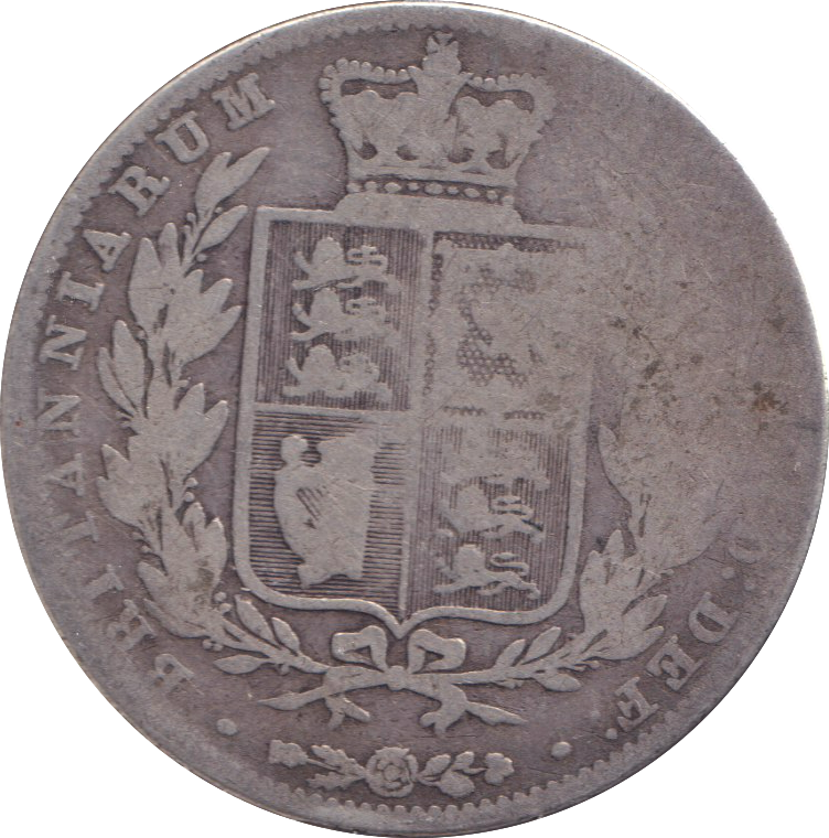 1849 HALFCROWN ( NF )