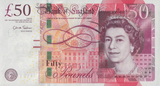 FIFTY POUNDS BANKNOTE SALMON AA01 REF £50-23 ( AUNC )