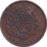 1837 PENNY TOKEN MONTREAL CANADA