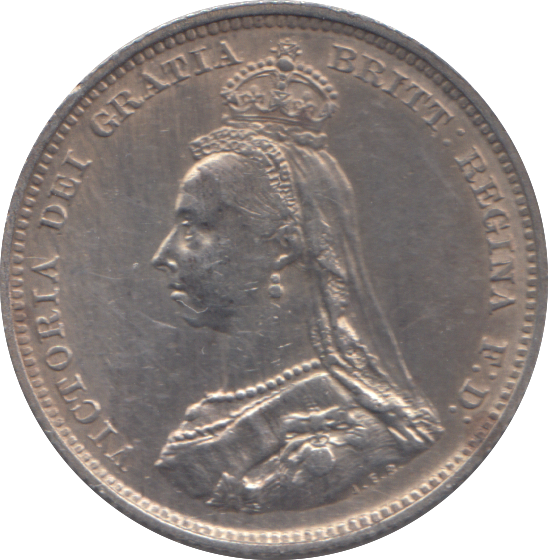 1887 SHILLING ( GVF )