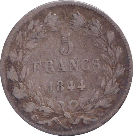 1844 SILVER 5 FRANC FRANCE