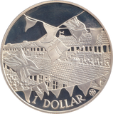 2002 SILVER PROOF ONE DOLLAR COOK ISLANDS
