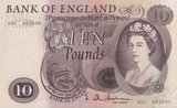 TEN POUNDS BANKNOTE HOLLOM REF £10-1 ( EF )