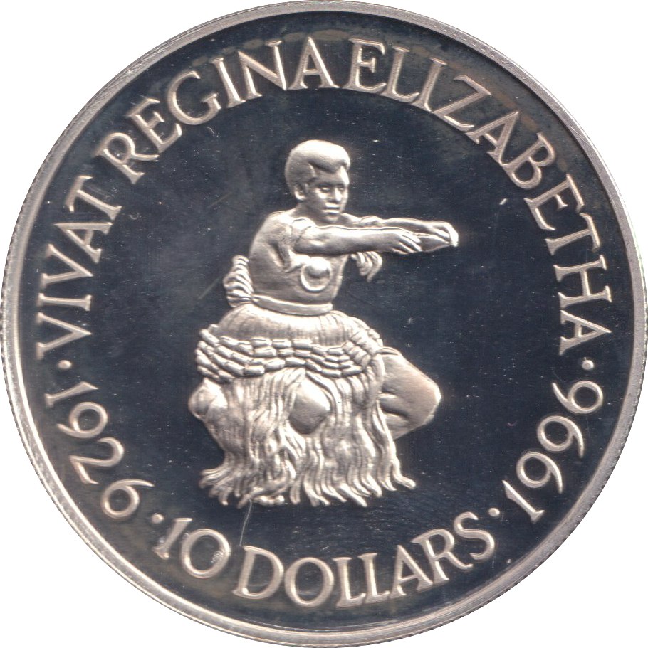 1999 SILVER PROOF TEN DOLLAR FIJI