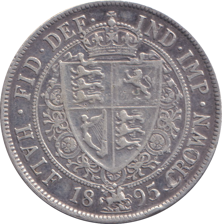 1895 HALFCROWN ( VF )