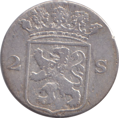 1787 SILVER 2 STUIVER HOLLAND
