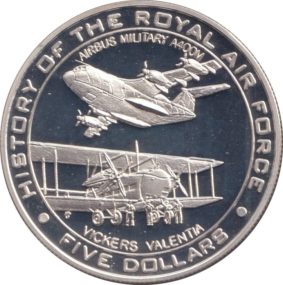 2008 SILVER PROOF FIVE DOLLARS NAURU