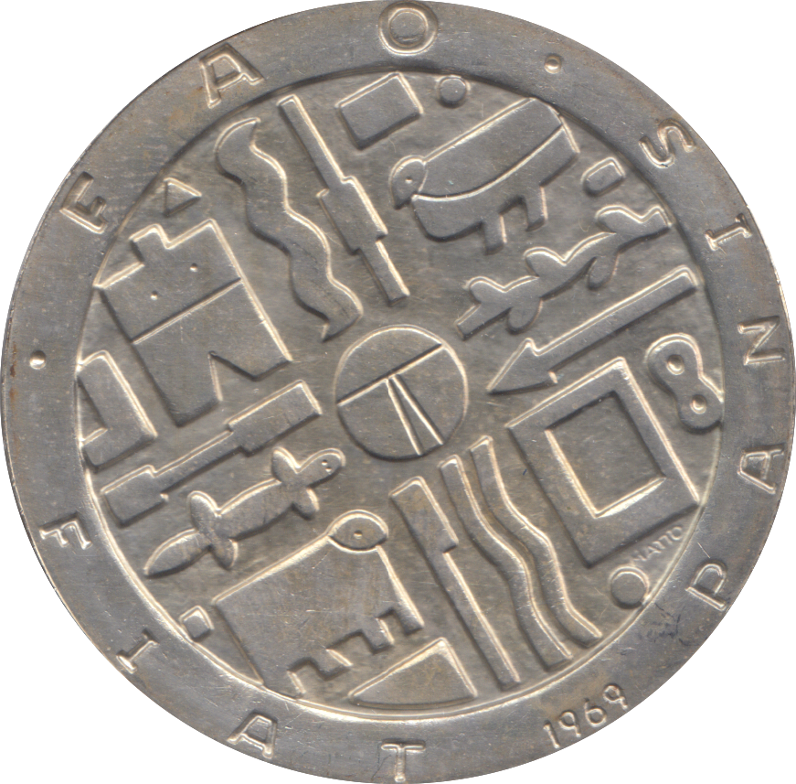 1969 SILVER 1000 PESOS URUGUAY