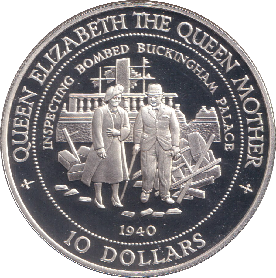 1994 SILVER PROOF TEN DOLLAR BANK OF NAURU