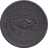 1812 BIRMINGHAM PENNY TOKEN