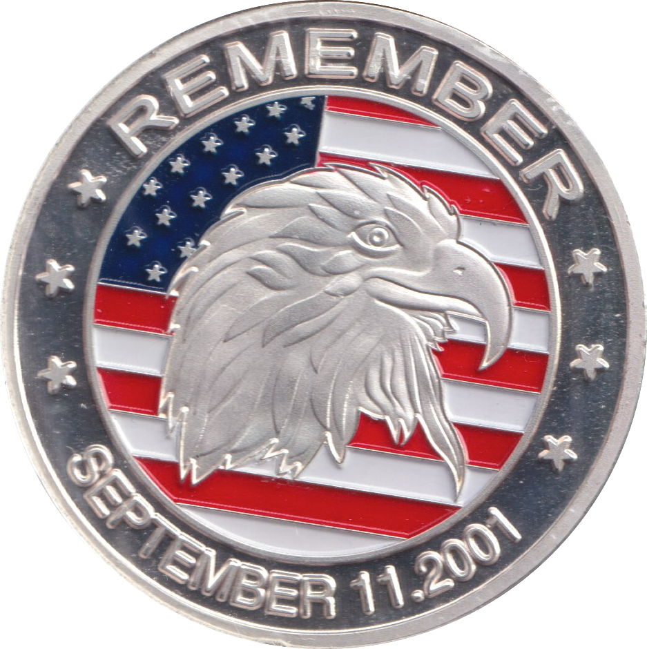 2001 REMEMBER SEPTEMBER 11 MEDALLION USA