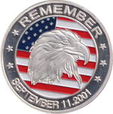2001 REMEMBER SEPTEMBER 11 MEDALLION USA