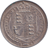 1887 SHILLING ( VF )
