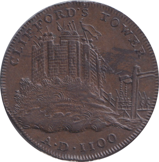 1793 YORK HALFPENNY TOKEN