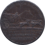 1797 PALMERS STAGE COACH HALFPENNY TOKEN
