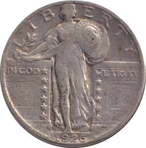 1926 SILVER USA QUARTER DOLLAR