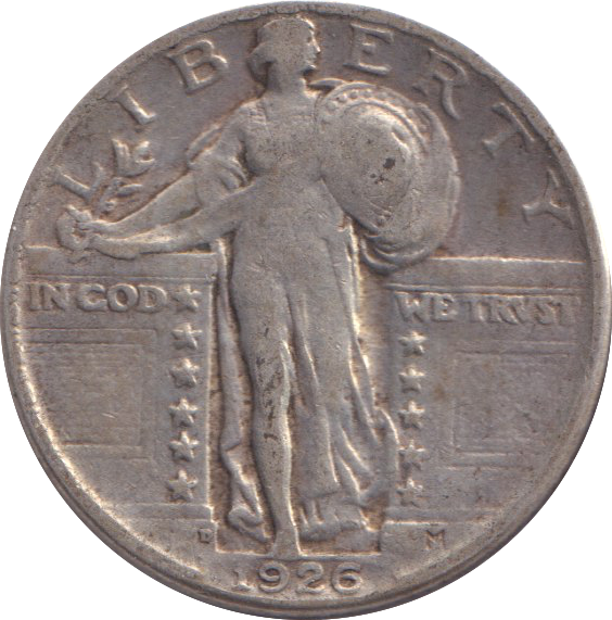 1926 SILVER USA QUARTER DOLLAR