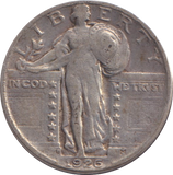 1926 SILVER USA QUARTER DOLLAR
