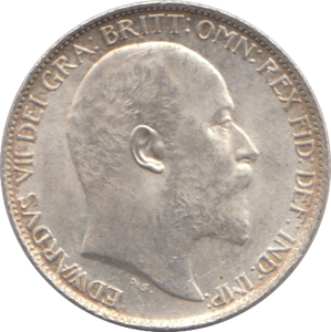 1910 SIXPENCE ( UNC )