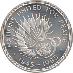 1995 £2 NATIONS UNITED SILVER PROOF