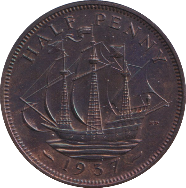 1937 HALFPENNY ( PROOF )