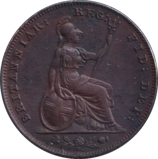 1859 FARTHING ( AUNC )