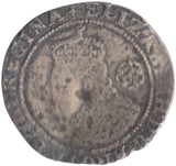 1582 ELIZABETH I SIXPENCE