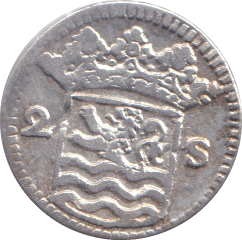 1734 SILVER 2 STUIVER ZEELAND