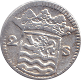 1734 SILVER 2 STUIVER ZEELAND