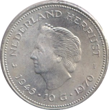 1970 SILVER NETHERLANDS 10 GULDEN