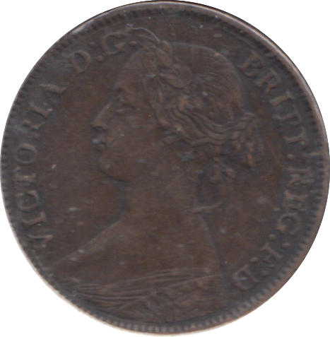 1862 FARTHING ( VF )
